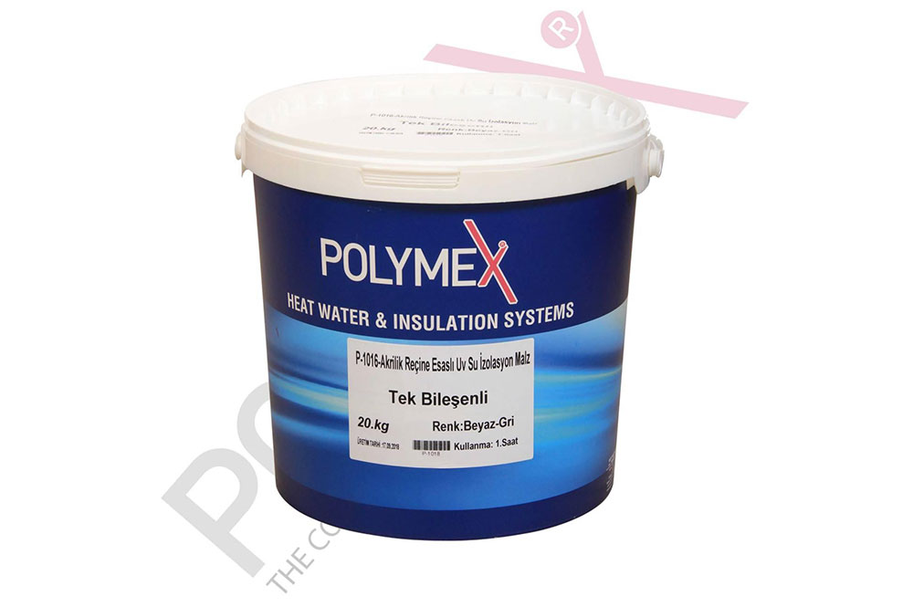 Polymex P-1016 Akrilik Reçine Esaslı UV Su İzolasyon Malzemesi
