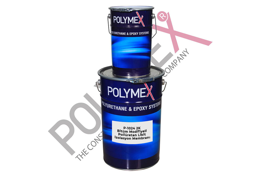 Polymex-1024 2K Bitüm Modifiyeli Poliüretan Likit izolasyon Membranı