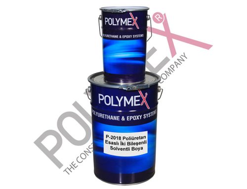 Polymex P-2018 Poliüretan Esaslı İki Bileşenli Solventli Boya