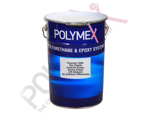 Polymex-1050- Tam Elastik Çimento Esaslı, Sürme Esaslı Çift bileşenli Su İzolasyon Malzemesi